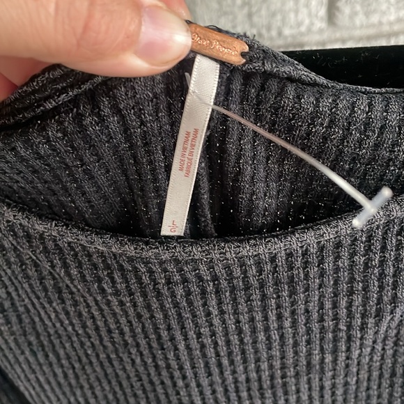 Free People Josie Waffle Knit Asymmetrical Dress - Picture 6 of 9